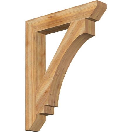 Ekena Millwork Imperial Slat Rough Sawn Bracket, Western Red Cedar, 6"W x 38"D x 46"H BKT06X38X46IMP06RWR